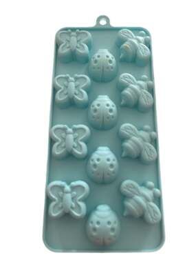 Blue Silicone Insect and Butterfly Mold